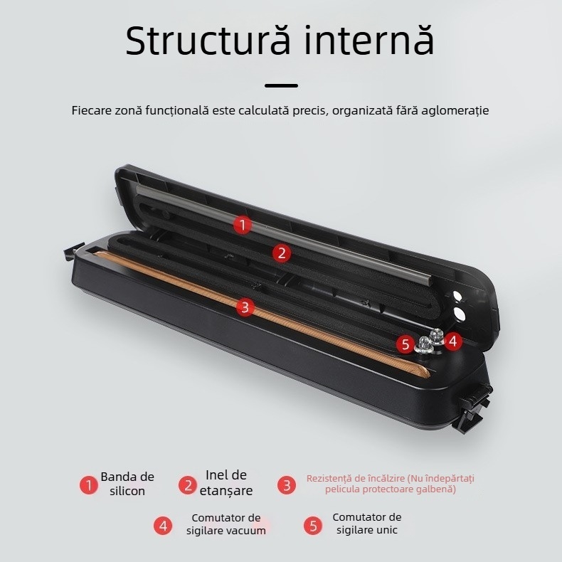 Baizi pungă de vid pentru ambalare, transparentă, alimentară, sigilare în vid pentru prospețime