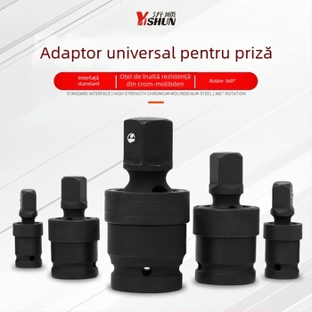 YiShun adaptor pentru impact pneumatic/electric – kit de conversie pentru impact cu șurubător, cu ax pătrat, material 40 Chrome, finisaj fosfatat