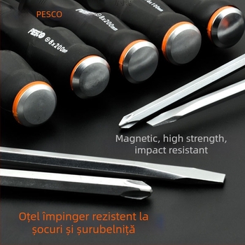 Set de șurubelnițe, de calitate industrială, din oțel crom-carbon, Strong Merchants