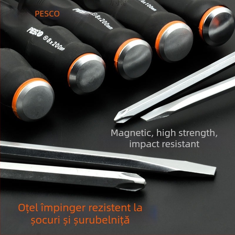 Set de șurubelnițe, de calitate industrială, din oțel crom-carbon, Strong Merchants