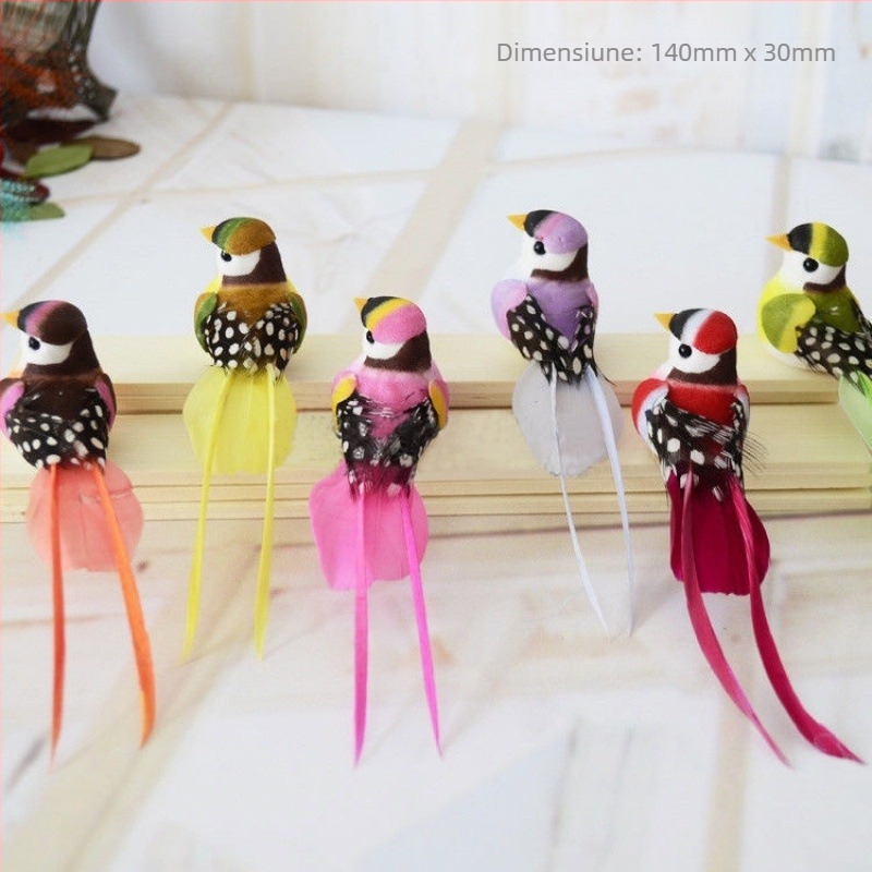 Ornament păsăre din spumă pentru grădină, curte, sufragerie și decor pentru grădiniță – stil modern simplu; Meșteșug: Alte; Material: Alte; Cadou: Alte