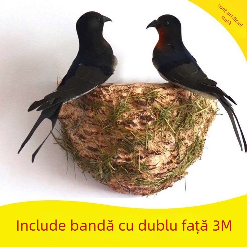 Ornament păsăre din spumă pentru grădină, curte, sufragerie și decor pentru grădiniță – stil modern simplu; Meșteșug: Alte; Material: Alte; Cadou: Alte