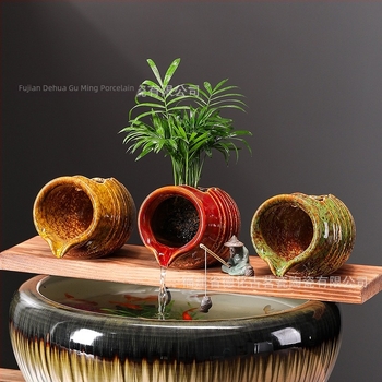 Element decorativ ceramic pentru apă pentru acvariu, stil chinezesc, suprafață: altă, ambalaj carton