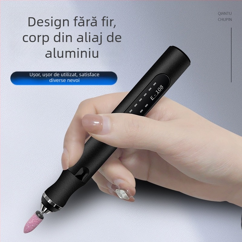 Peniță electrică pentru manichiură — gravare, șlefuire, tăiere — baterie Li-ion reîncărcabilă, 20000 RPM, 3,7–5V, Fengyida