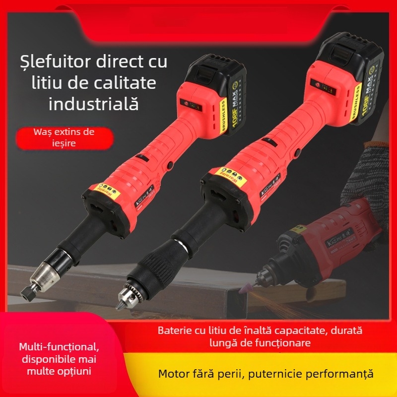 Freza drept fără perii, fără fir, pentru lustruire, tăiere și șlefuire – 18V, control în 6 viteze, baterie și încărcător incluse