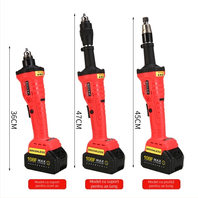 Freza drept fără perii, fără fir, pentru lustruire, tăiere și șlefuire – 18V, control în 6 viteze, baterie și încărcător incluse