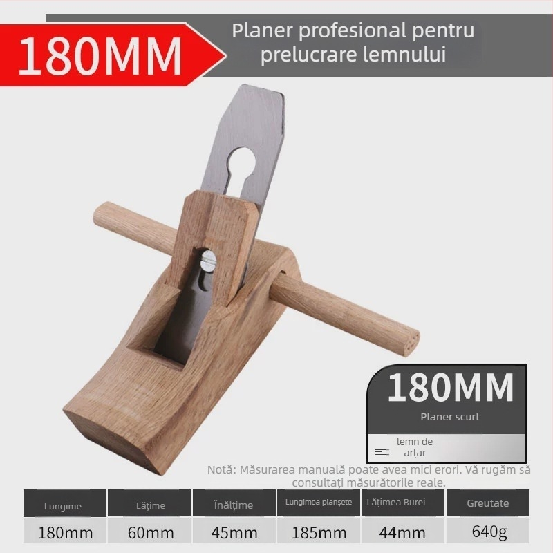 Planer manual pentru tâmplărie, unealtă pentru prelucrarea lemnului, Brand: Altul