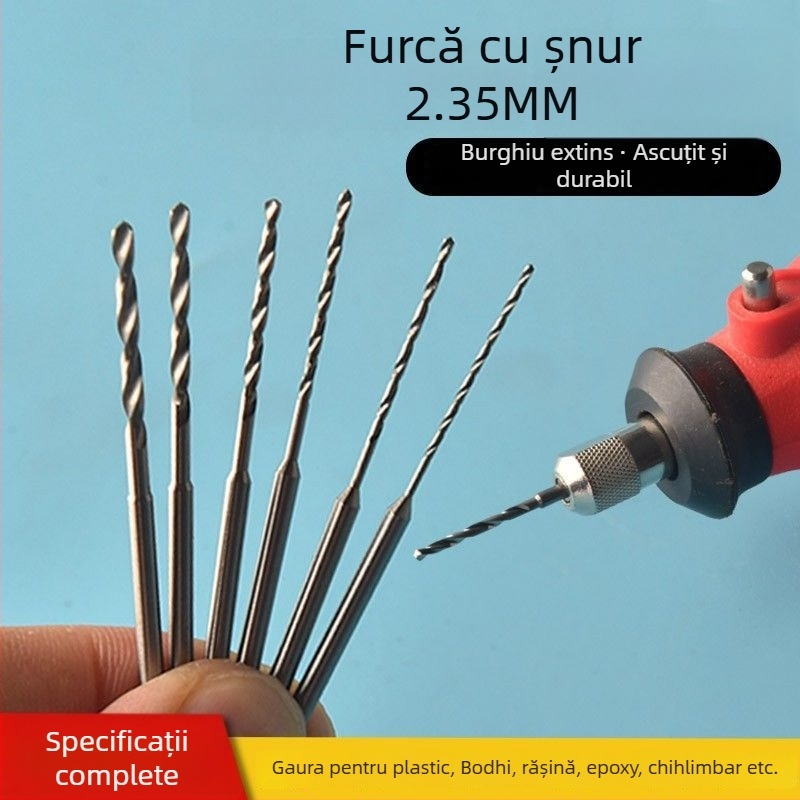 Burghiu elicoidal pentru lemn, lungime extinsă, oțel HSS, marcă Unique