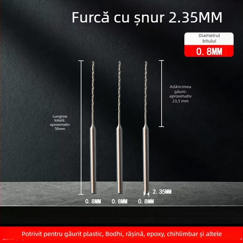 Burghiu elicoidal pentru lemn, lungime extinsă, oțel HSS, marcă Unique