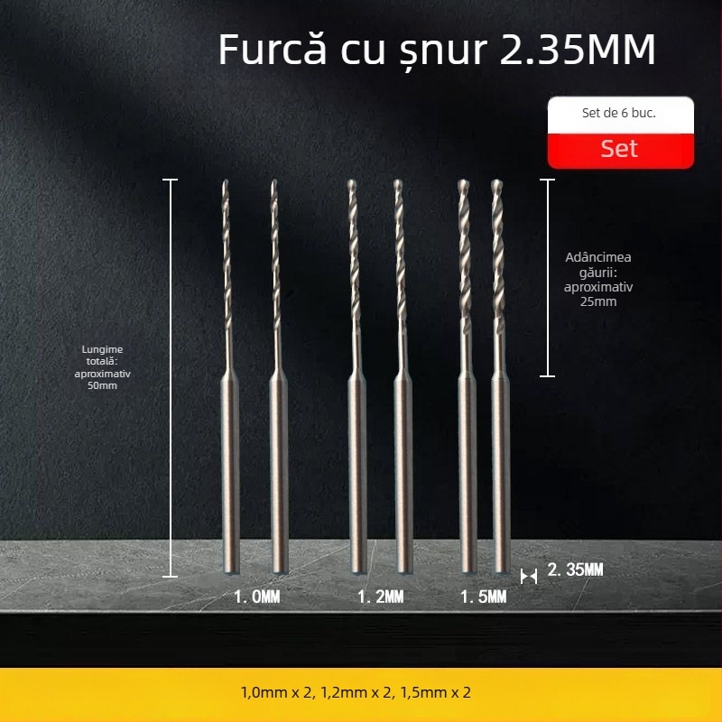 Burghiu elicoidal pentru lemn, lungime extinsă, oțel HSS, marcă Unique