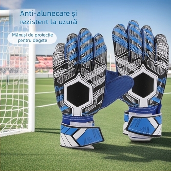 Mănuși de portar pentru copii la fotbal, protecție a degetelor, latex antiderapant și rezistent
