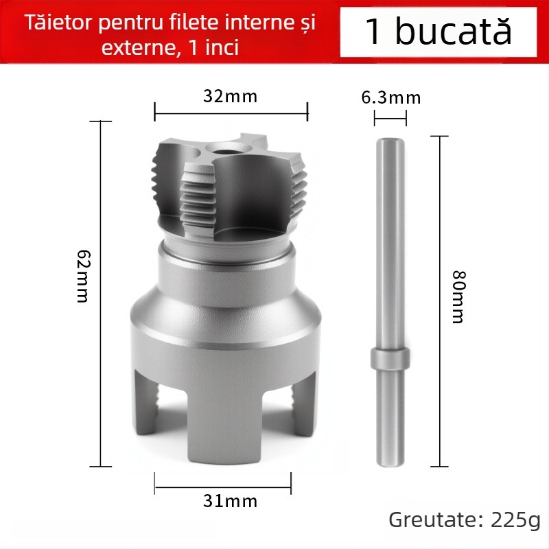 Dane unelte pentru conducte PPR – instrument de filetare internă și externă, set de filetare pentru țevi PPR prin topire