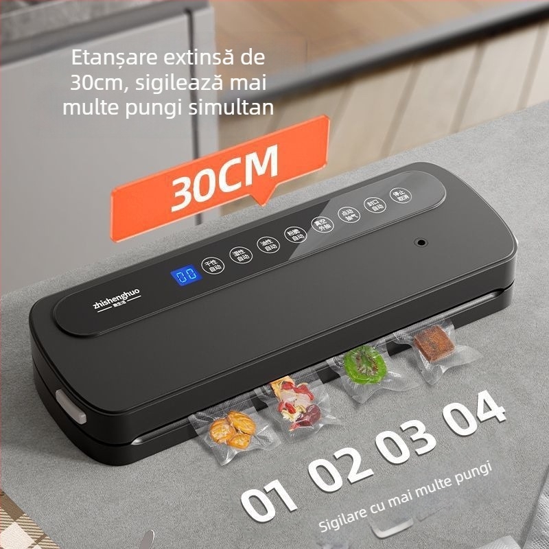 Mașină de vidat pentru uz casnic, ambalare alimentară, dual umed-uscat, sigilare din plastic