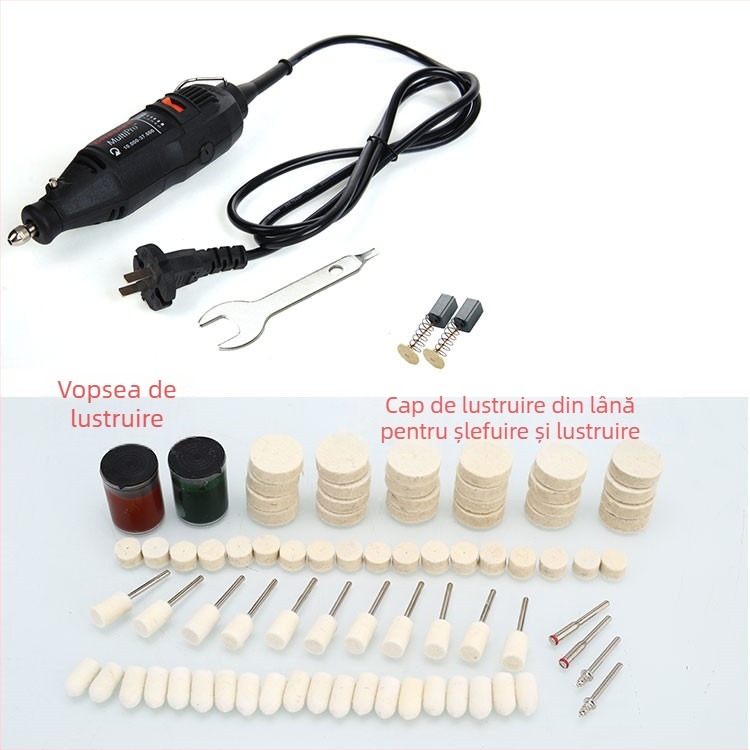 Polizor electric cu funcție de gravură, viteză reglabilă, găurire și tăiere