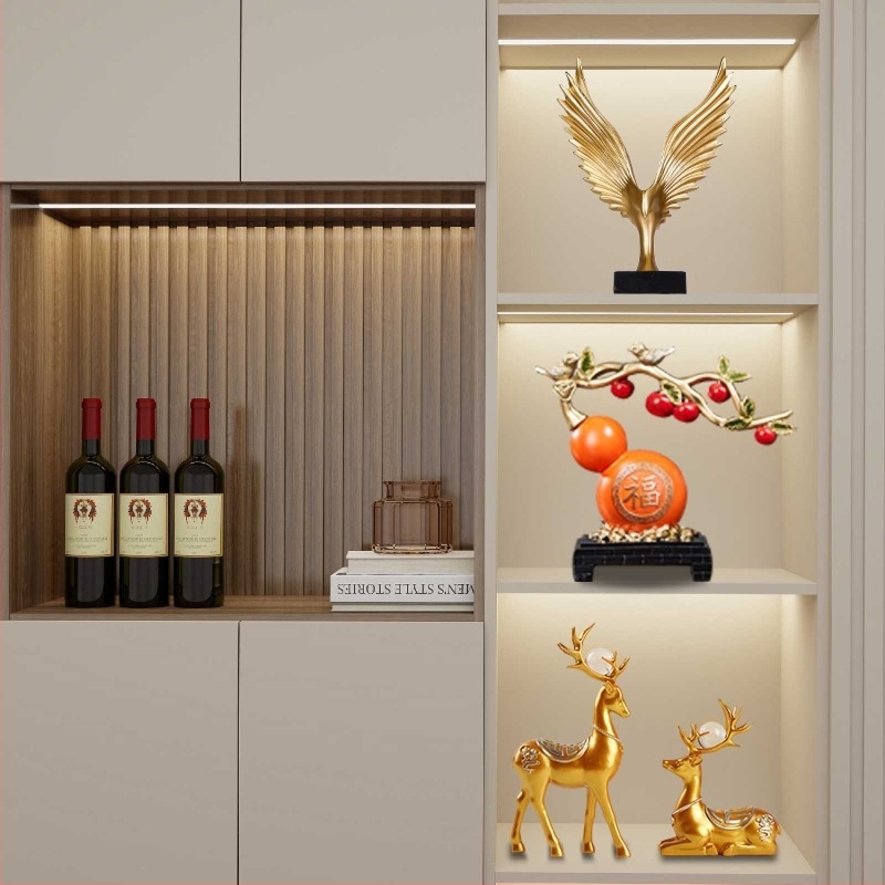 Set decorativ pentru dulap de vin Lanmeo — din rășină — stil chinezesc — turnare prin injecție — cadou de ziua de naștere