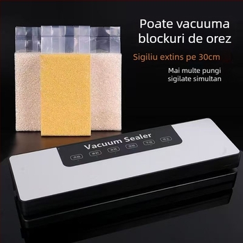 Mașină de vidat pentru uz casnic - automată, carcasă ABS, etanșare din plastic, capacitate sub 500 ml