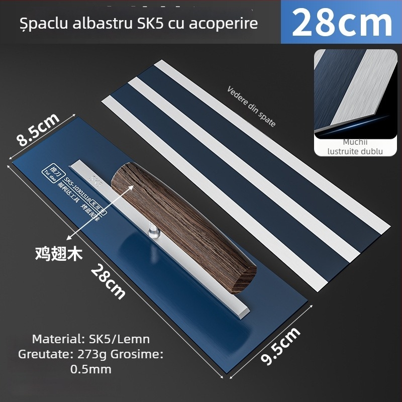 Spatulă de ipsos Fulida, oțel SK5, 0,5 mm, pentru decorare casnică și izolație exterioară a pereților