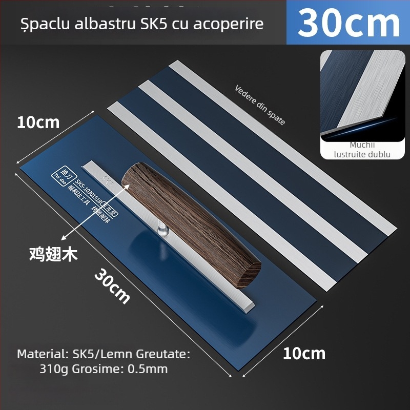 Spatulă de ipsos Fulida, oțel SK5, 0,5 mm, pentru decorare casnică și izolație exterioară a pereților