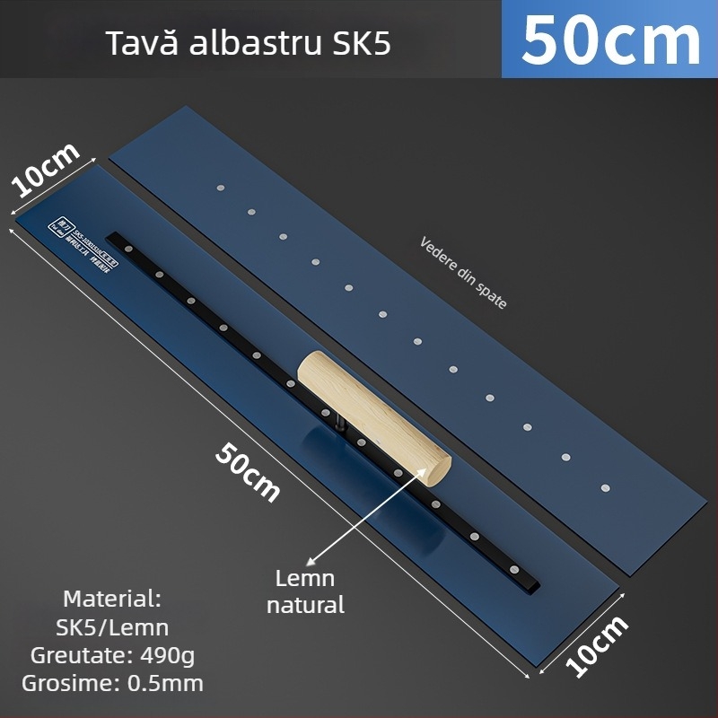 Spatulă de ipsos Fulida, oțel SK5, 0,5 mm, pentru decorare casnică și izolație exterioară a pereților