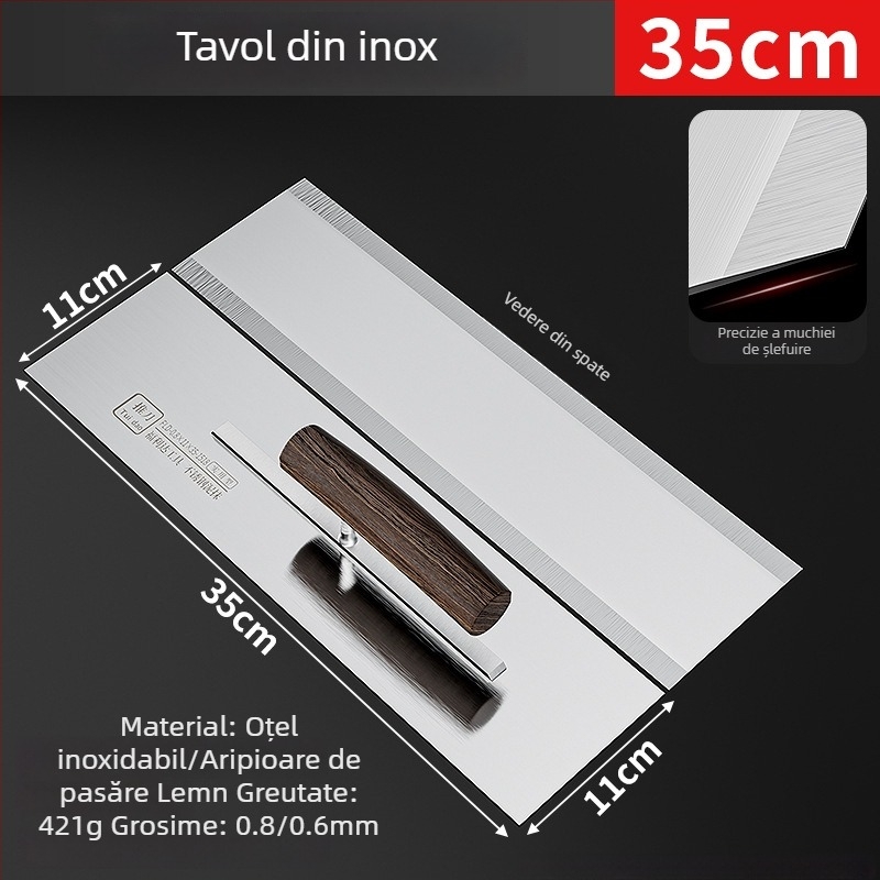 Spatulă de ipsos Fulida, oțel SK5, 0,5 mm, pentru decorare casnică și izolație exterioară a pereților