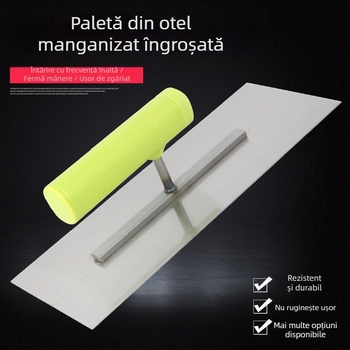 Spatulă pentru tencuială cu mâner din plastic și placă de fier, grosime 0,8 mm, Ye Lao San