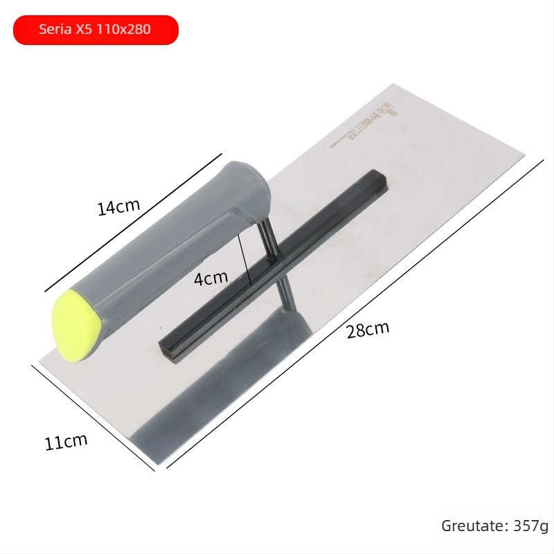 Spatulă pentru tencuială cu mâner din plastic și placă de fier, grosime 0,8 mm, Ye Lao San