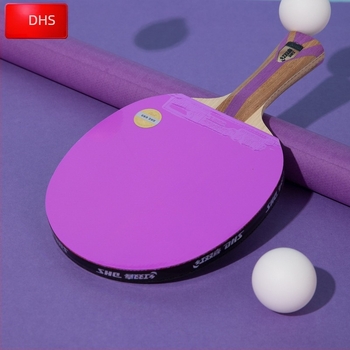 Rachetă DHS pentru tenis de masă shakehand, placă din fibră de carbon, cauciuc reverse-glue, H7001/H7004