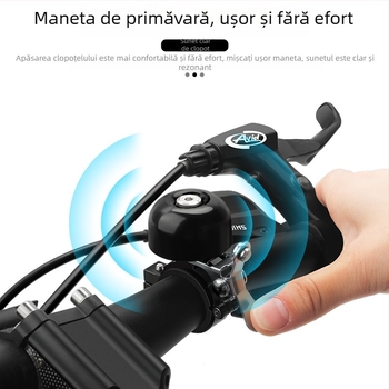 Riderace clopot pentru bicicletă de munte din cupru — stil vintage, fără import, marcă privată disponibilă