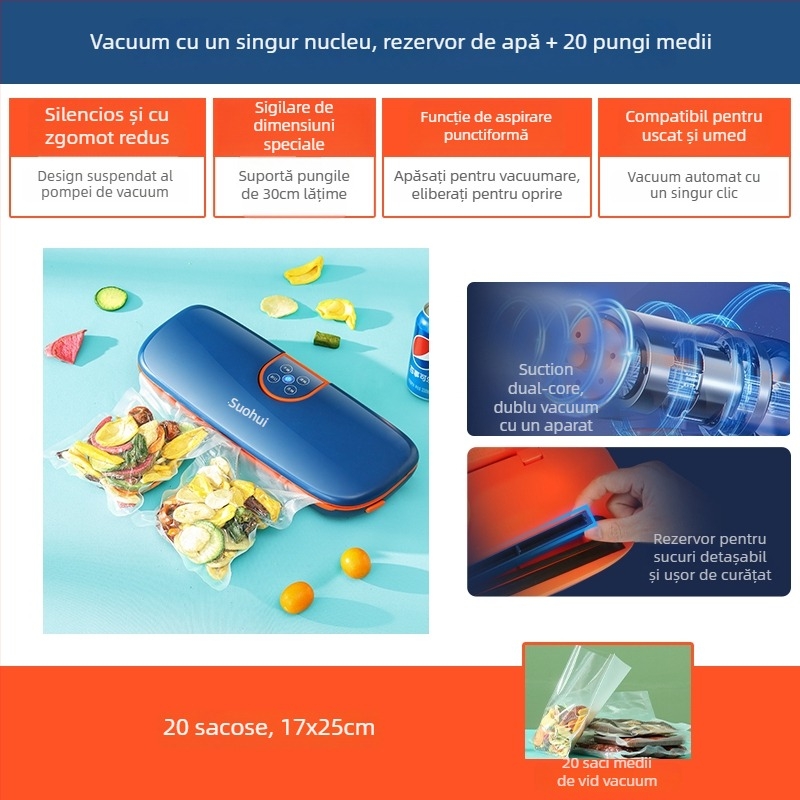 Mașină de vidat pentru uz casnic, model FK-A01; volum ambalaj 1 m³; marcă Other