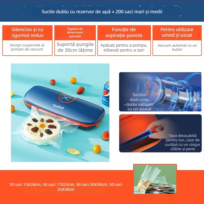 Mașină de vidat pentru uz casnic, model FK-A01; volum ambalaj 1 m³; marcă Other