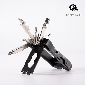 Set de unelte pentru bicicletă, ansamblu portabil EDC (Material: Oțel inoxidabil; Categoria: Pachet combinație; Personalizare: Da)