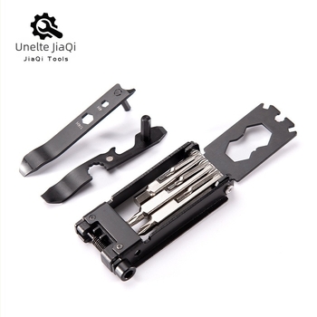 Set de unelte pentru bicicletă, ansamblu portabil EDC (Material: Oțel inoxidabil; Categoria: Pachet combinație; Personalizare: Da)