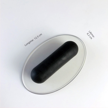 Polizor oval din velur gros – instrument multifuncțional pentru vopsire, cu piatră de cristal și placă de șlefuire pentru finisaje artistice