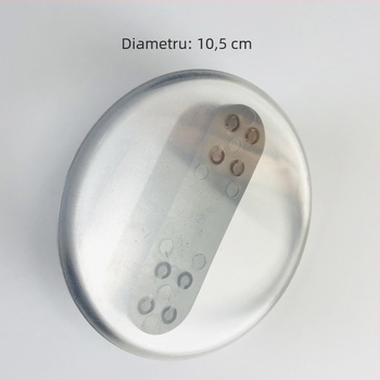 Polizor oval din velur gros – instrument multifuncțional pentru vopsire, cu piatră de cristal și placă de șlefuire pentru finisaje artistice