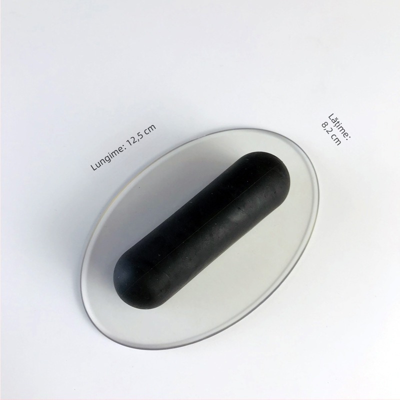 Polizor oval din velur gros – instrument multifuncțional pentru vopsire, cu piatră de cristal și placă de șlefuire pentru finisaje artistice