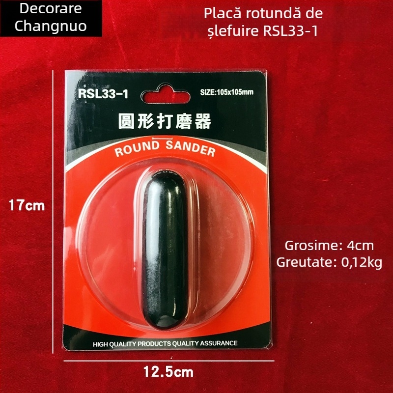 Polizor oval din velur gros – instrument multifuncțional pentru vopsire, cu piatră de cristal și placă de șlefuire pentru finisaje artistice