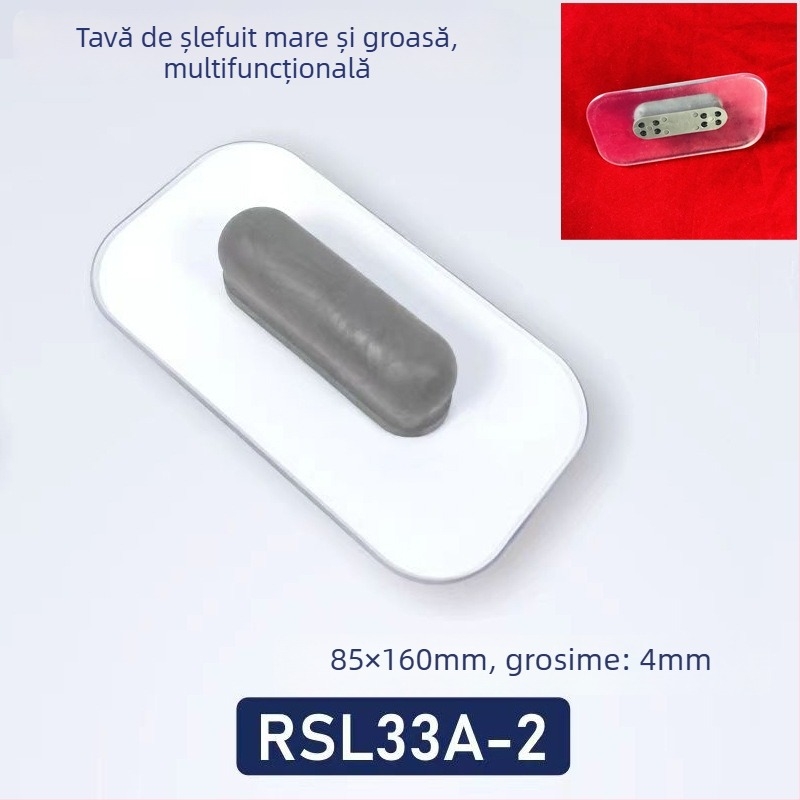 Polizor oval din velur gros – instrument multifuncțional pentru vopsire, cu piatră de cristal și placă de șlefuire pentru finisaje artistice