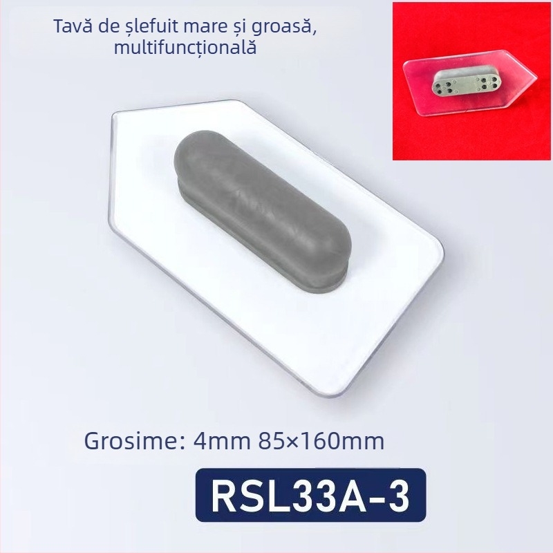 Polizor oval din velur gros – instrument multifuncțional pentru vopsire, cu piatră de cristal și placă de șlefuire pentru finisaje artistice