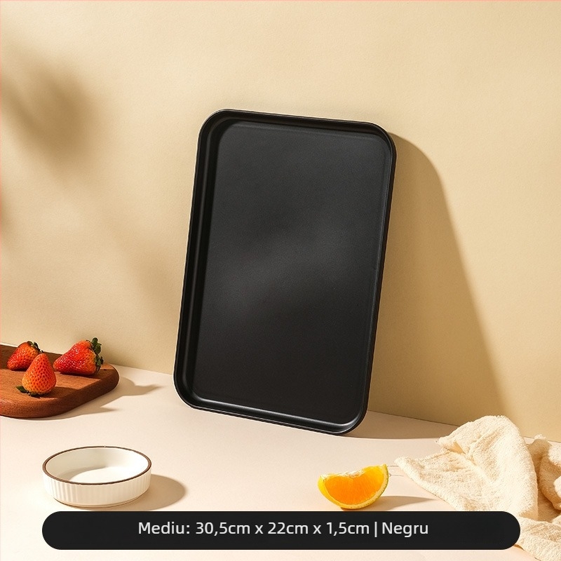 Farfurie din plastic, pătrată, suprafață mată, stil Nordic, compatibil cu microunde