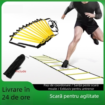 Scară agilitate pentru antrenament fotbal - Material PE, Cod 001, Brand Lihua Webbing, Echipamente pentru antrenament