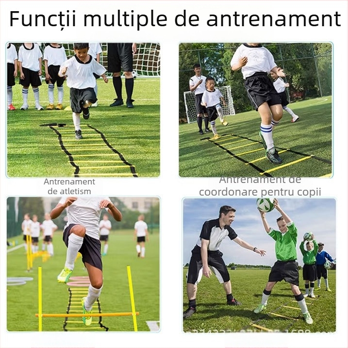 Scară agilitate pentru antrenament fotbal - Material PE, Cod 001, Brand Lihua Webbing, Echipamente pentru antrenament