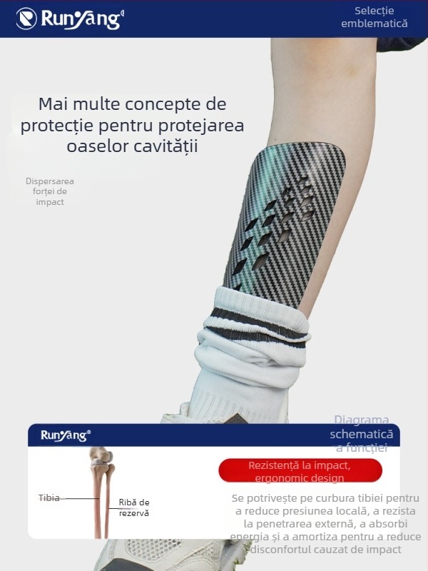 Protecție ușoară a gambei – material din cauciuc, burete de protecție; personalizabil; pentru fotbal juvenil; potrivit pentru fotbal, baschet și volei