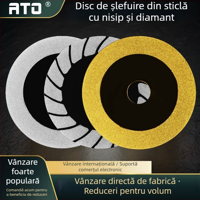 Disc diamantat pentru tăierea sticlei, Disc diamantat pentru șlefuirea plăcilor, Disc de lipire cu îmbinări — Galvanizat, pentru prelucrarea profundă a sticlei, Marcă privată autorizată Yadong