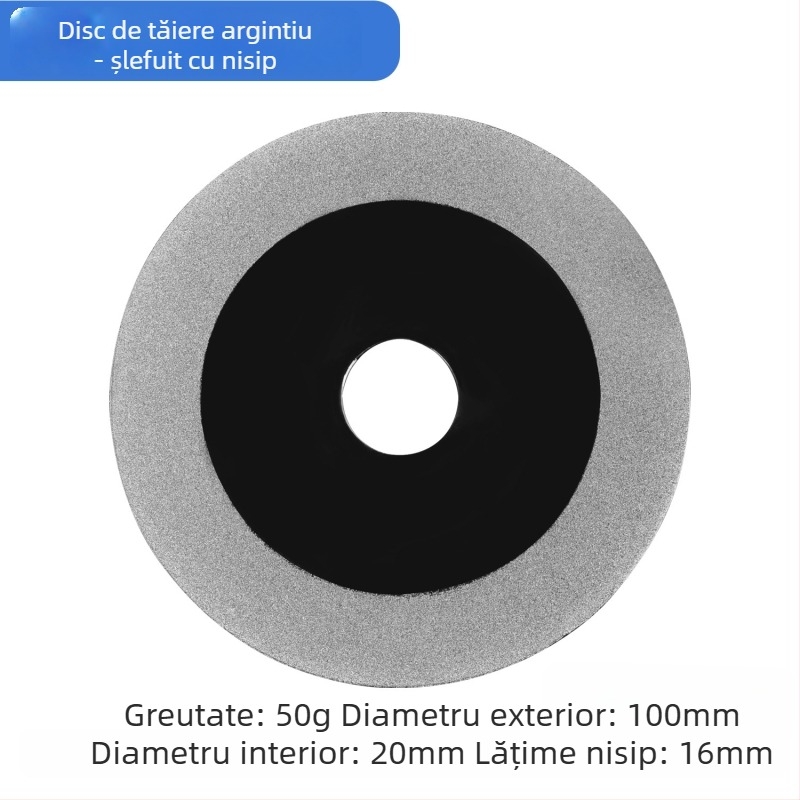 Disc diamantat pentru tăierea sticlei, Disc diamantat pentru șlefuirea plăcilor, Disc de lipire cu îmbinări — Galvanizat, pentru prelucrarea profundă a sticlei, Marcă privată autorizată Yadong