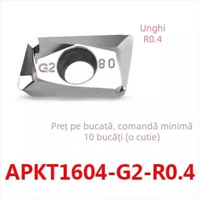 Inserție de frezare CNC pentru cupru/aluminiu - APKT1604PDFR-MA, APKT1135PDER-MA, H01 | Zhuzhou