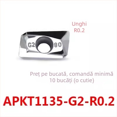 Inserție de frezare CNC pentru cupru/aluminiu - APKT1604PDFR-MA, APKT1135PDER-MA, H01 | Zhuzhou