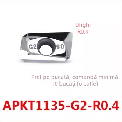 Inserție de frezare CNC pentru cupru/aluminiu - APKT1604PDFR-MA, APKT1135PDER-MA, H01 | Zhuzhou