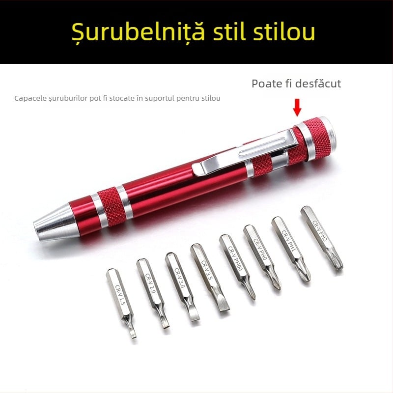 Set de șurubelnițe 115-în-1, magnetice și izolate, din oțel Ni-Cr, pentru reparații la domiciliu, telefoane și computere, demontare