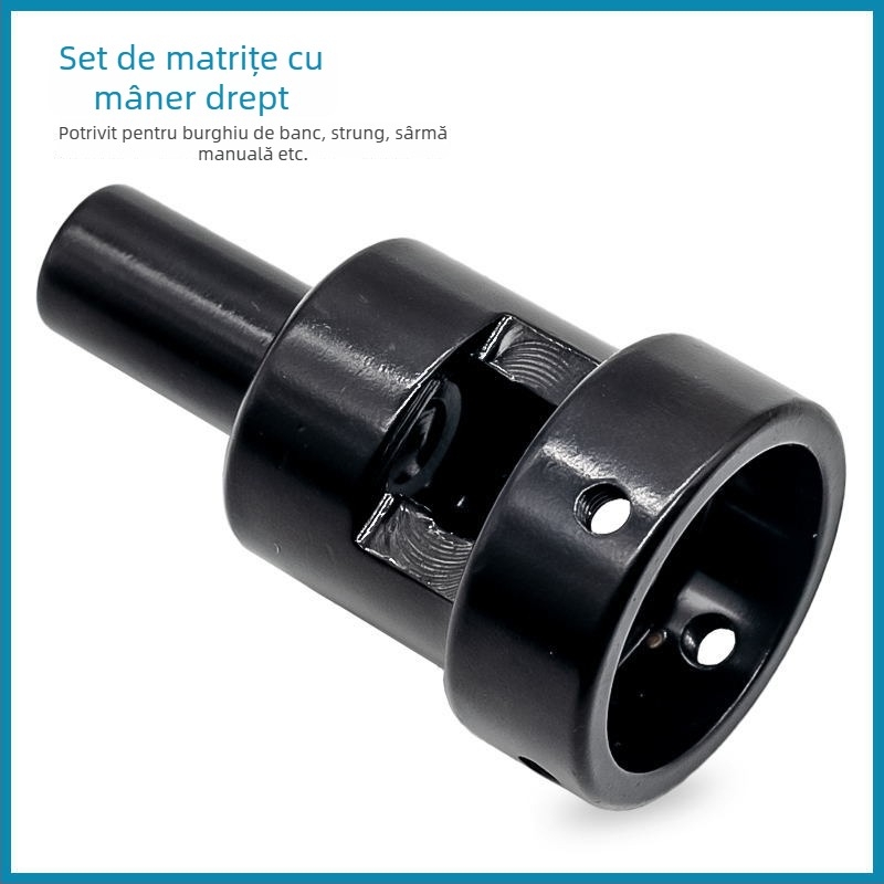 Set de filetare pentru utilizare manuală și mecanică, compatibil cu strung și freză, include unelte de tăiere a filetei