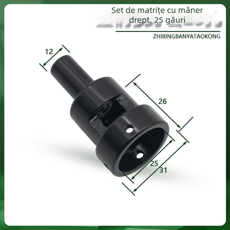 Set de filetare pentru utilizare manuală și mecanică, compatibil cu strung și freză, include unelte de tăiere a filetei